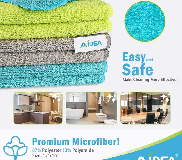 AIDEA Microfiber Cleaning Cloths