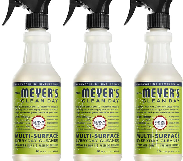 Mrs. Meyer's All-Purpose Cleaner Spray, Lemon Verbena, Pack of 3