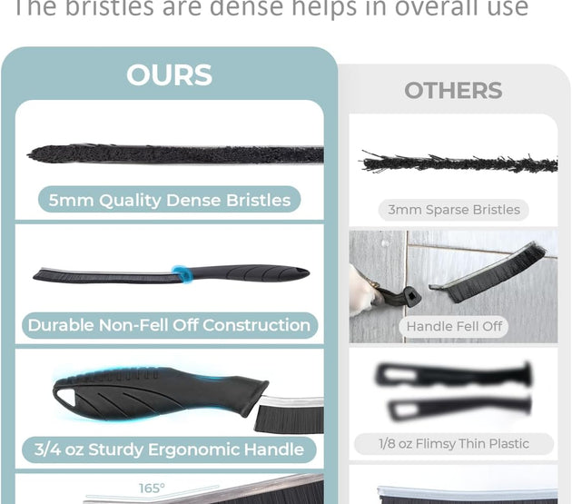 Hard Bristle Crevice Cleaning Brush