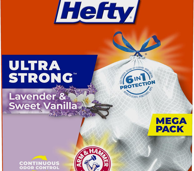 Hefty Ultra Strong 13 Gallon Trash Bags, 80 Bags