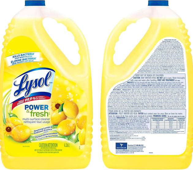Lysol All Purpose Cleaner, Power & Fresh Multi-Surface Cleaner