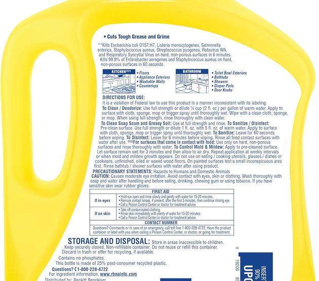 Lysol Multi-Surface Cleaner, Sanitizing and Disinfecting 90OZ