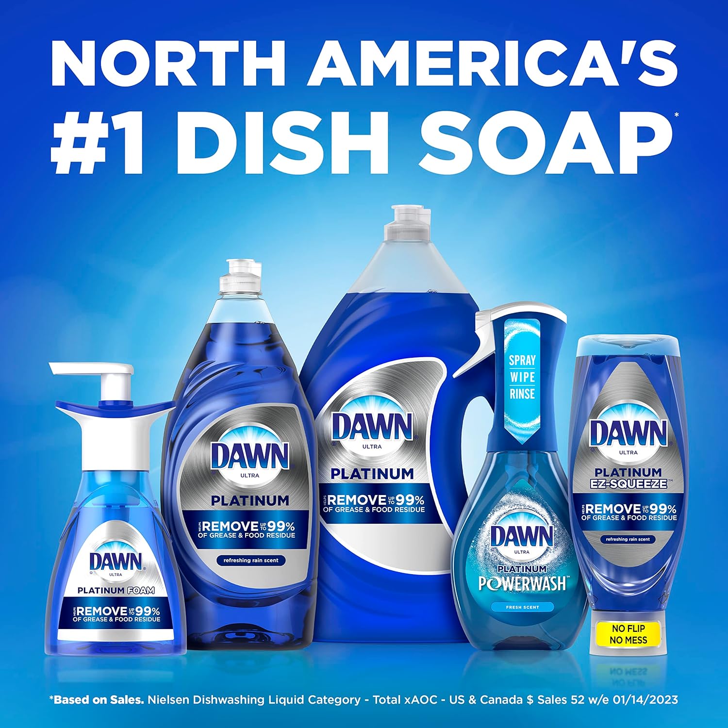 Dawn Ultra Platinum Dishwashing Foam,