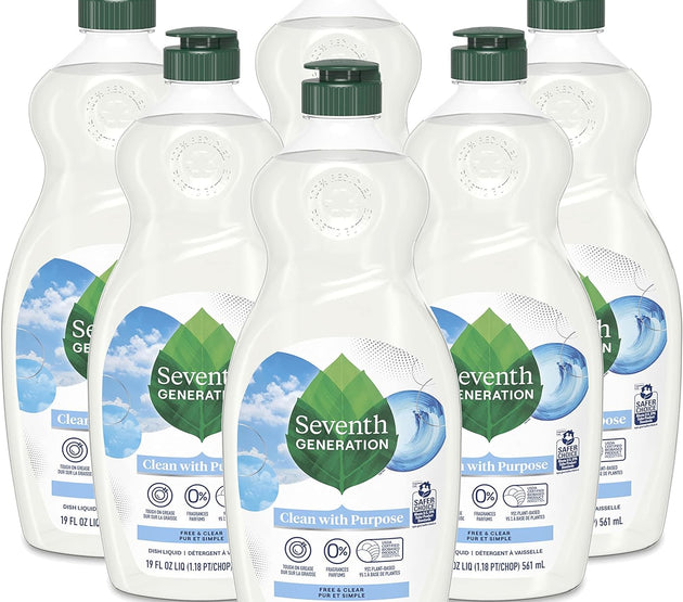 Seventh Generation Dish Liquid Soap (Pack of 6)